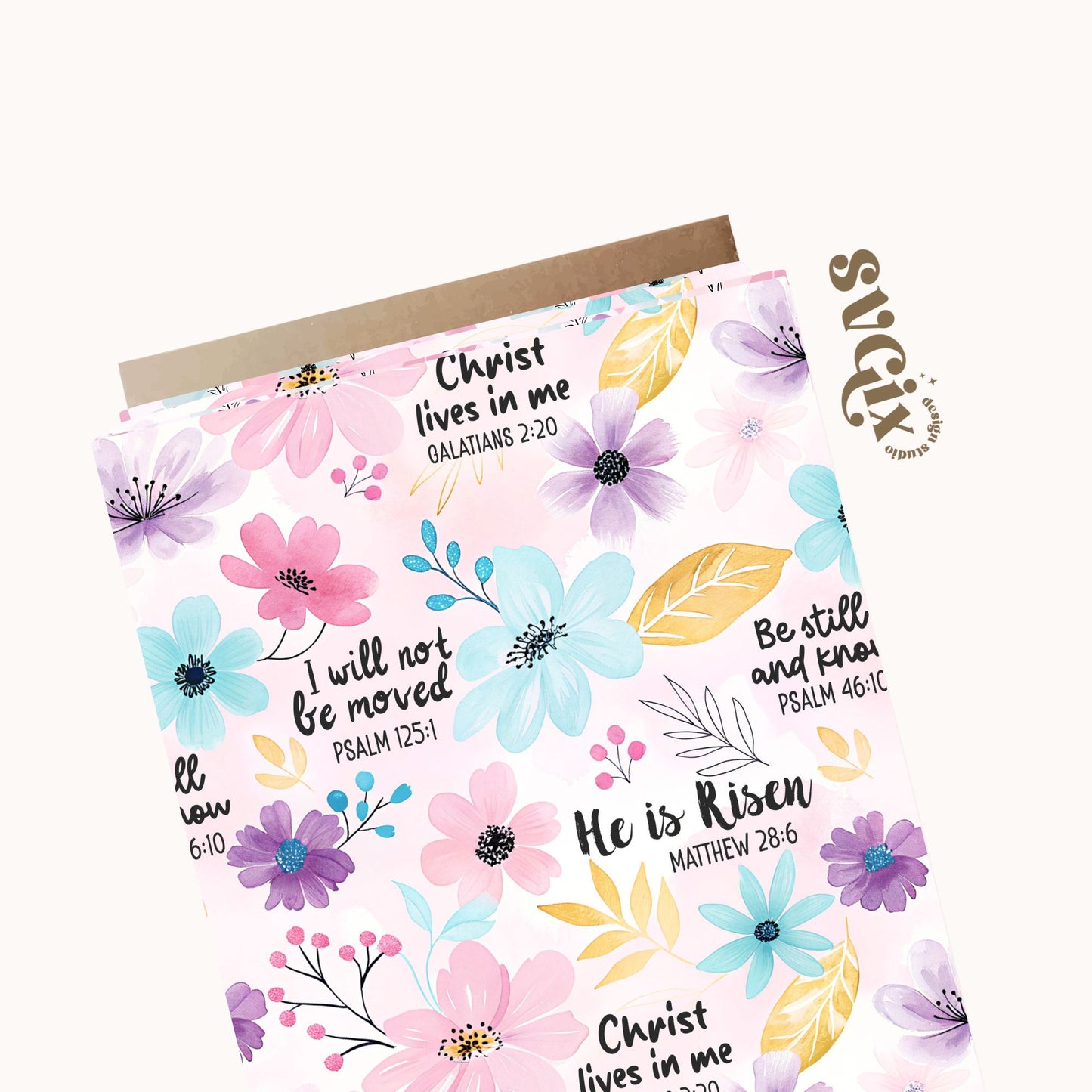 Floral Bible Verses Affirmations Seamless
