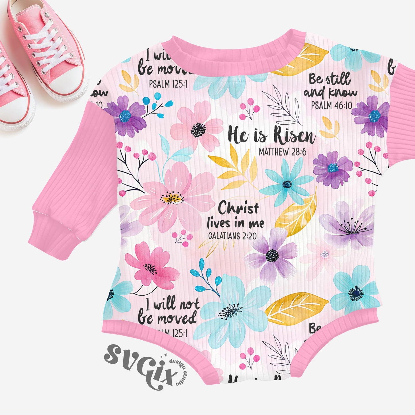 Floral Bible Verses Affirmations Seamless