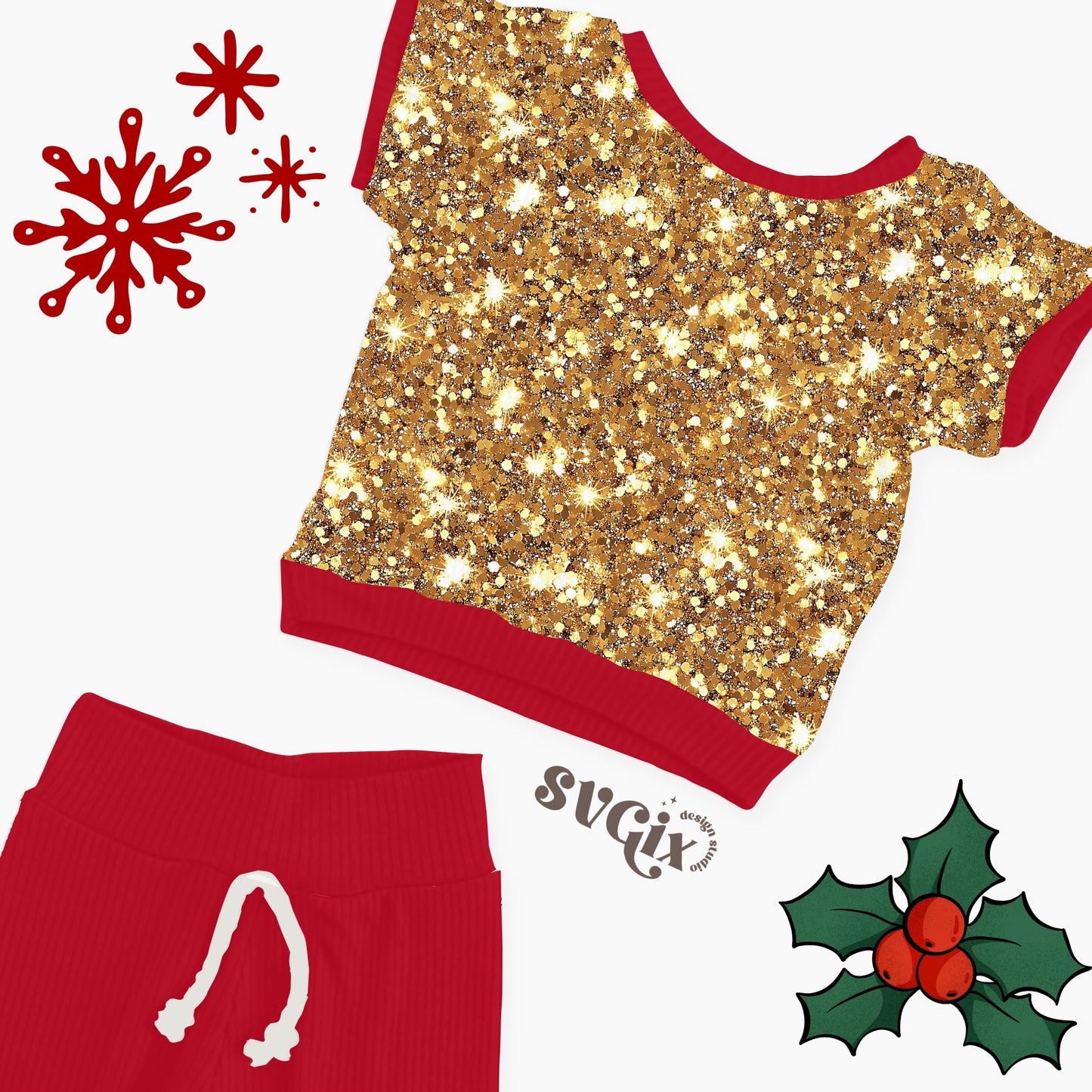 Silver /Gold Glitter Seamless Pattern
