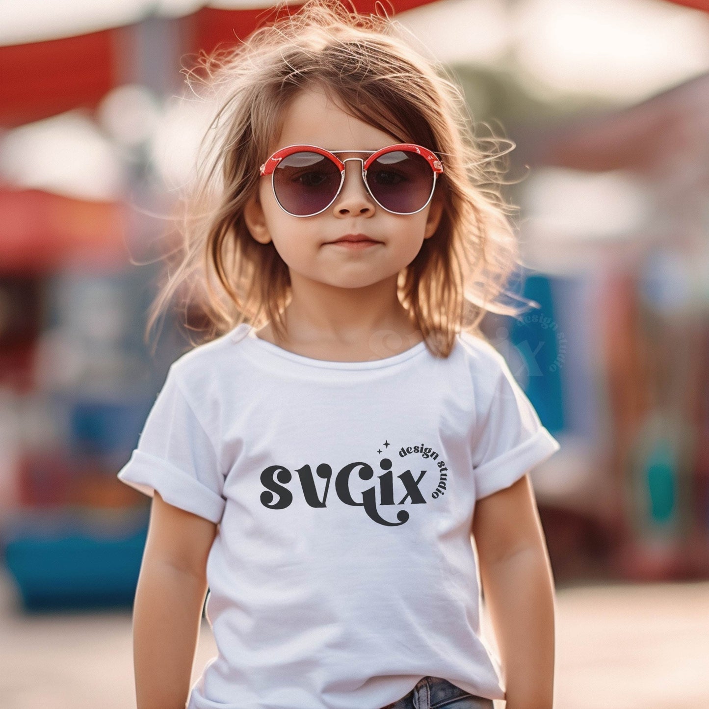 4th July Girl Lifestyle Mockup
