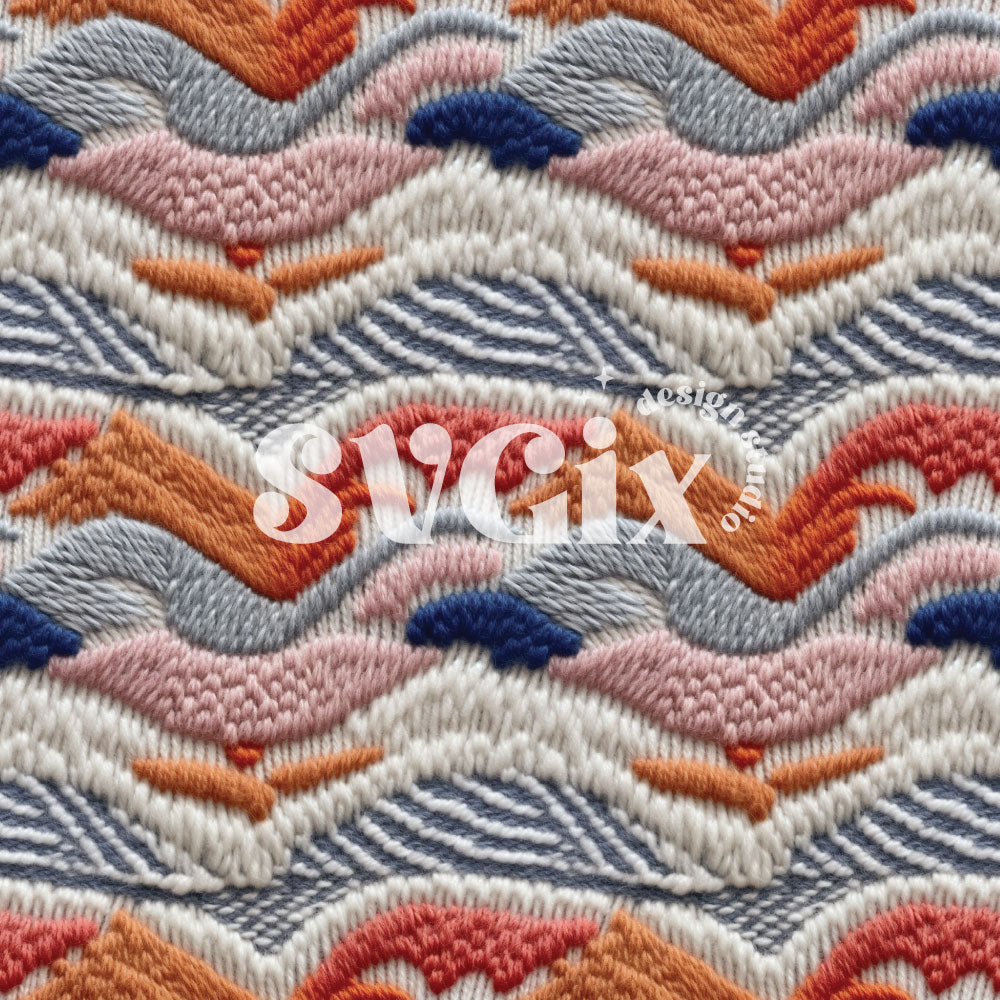Abstract Scandinavian Inspired Seamless Pattern