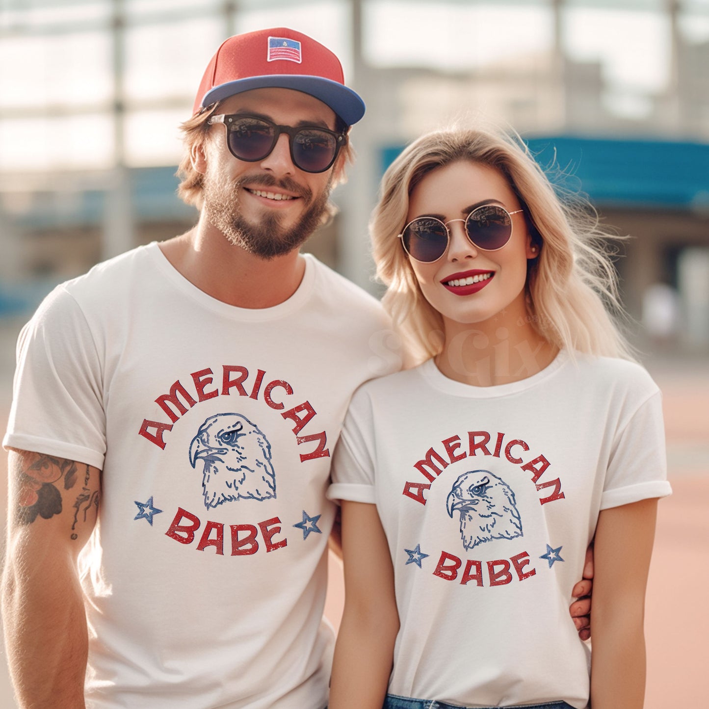 4th July couples matching png