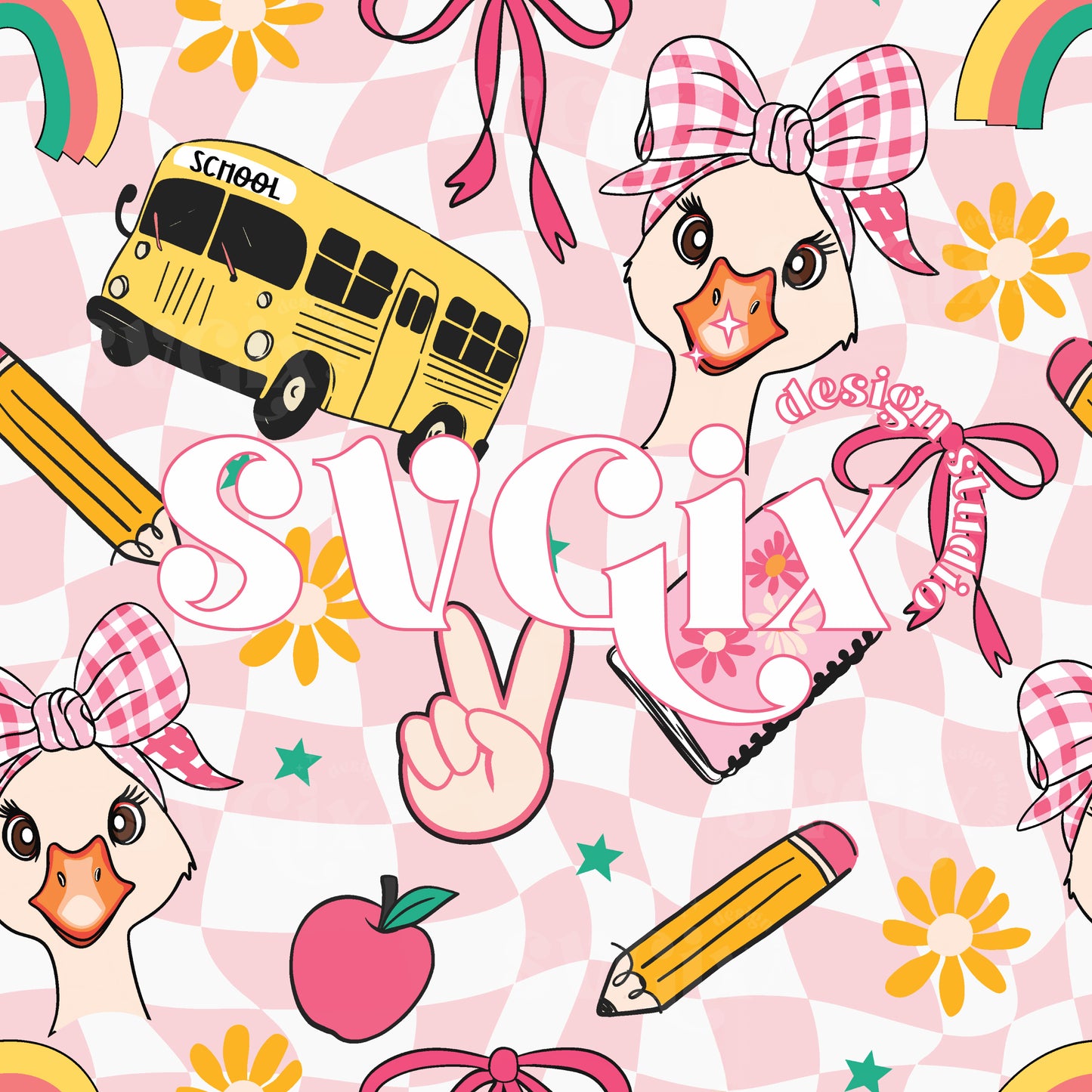 Back to School Goose Girl Seamless