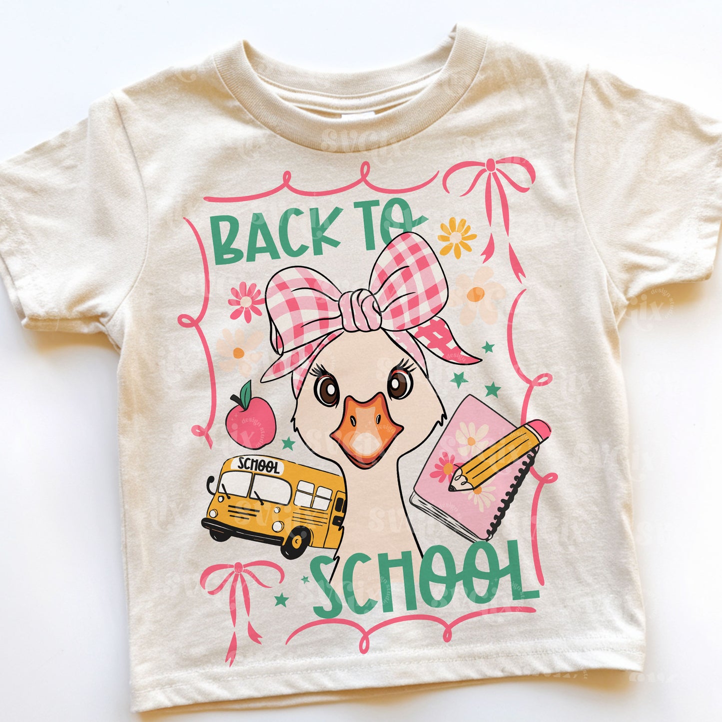 Back School Goose Girl PNG SVG