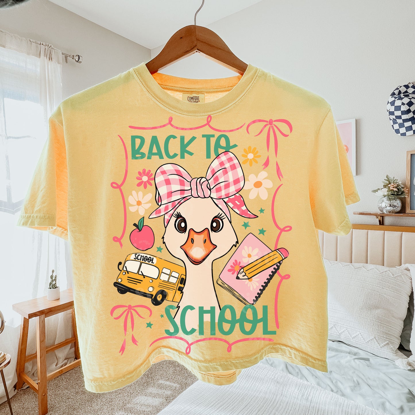 Back School Goose Girl PNG SVG