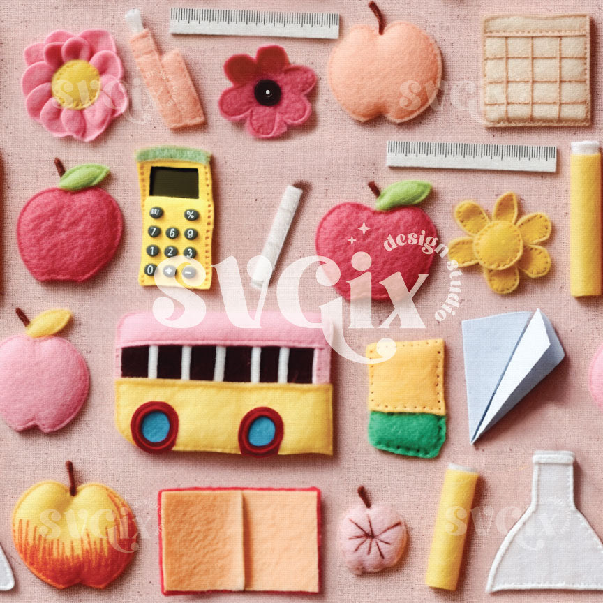 Back to School II Seamless Pattern