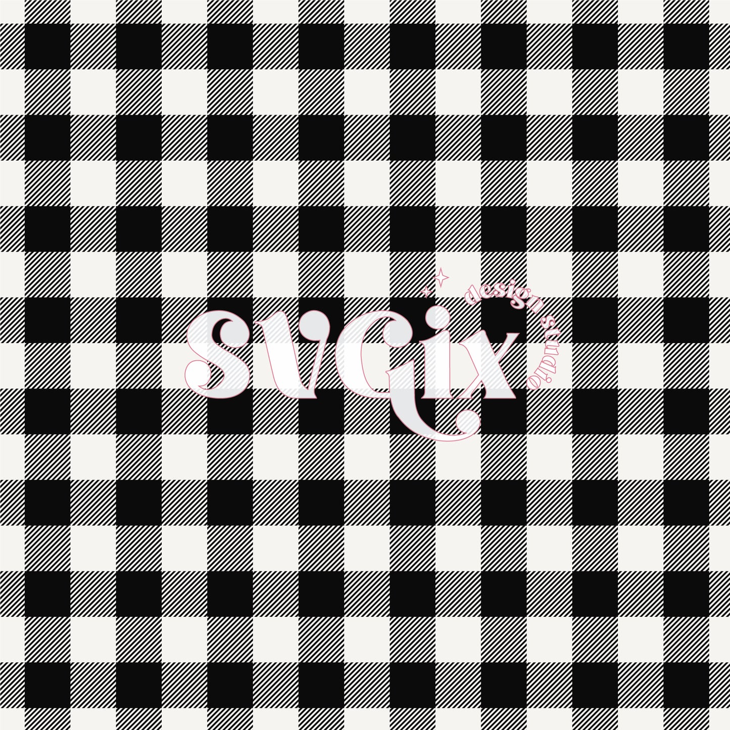 Black Buffalo Gingham Seamless Pattern
