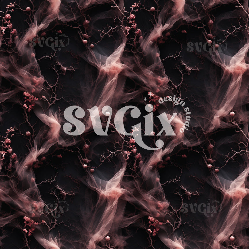 Black & Rose Halloween IV Seamless Pattern by SVGix