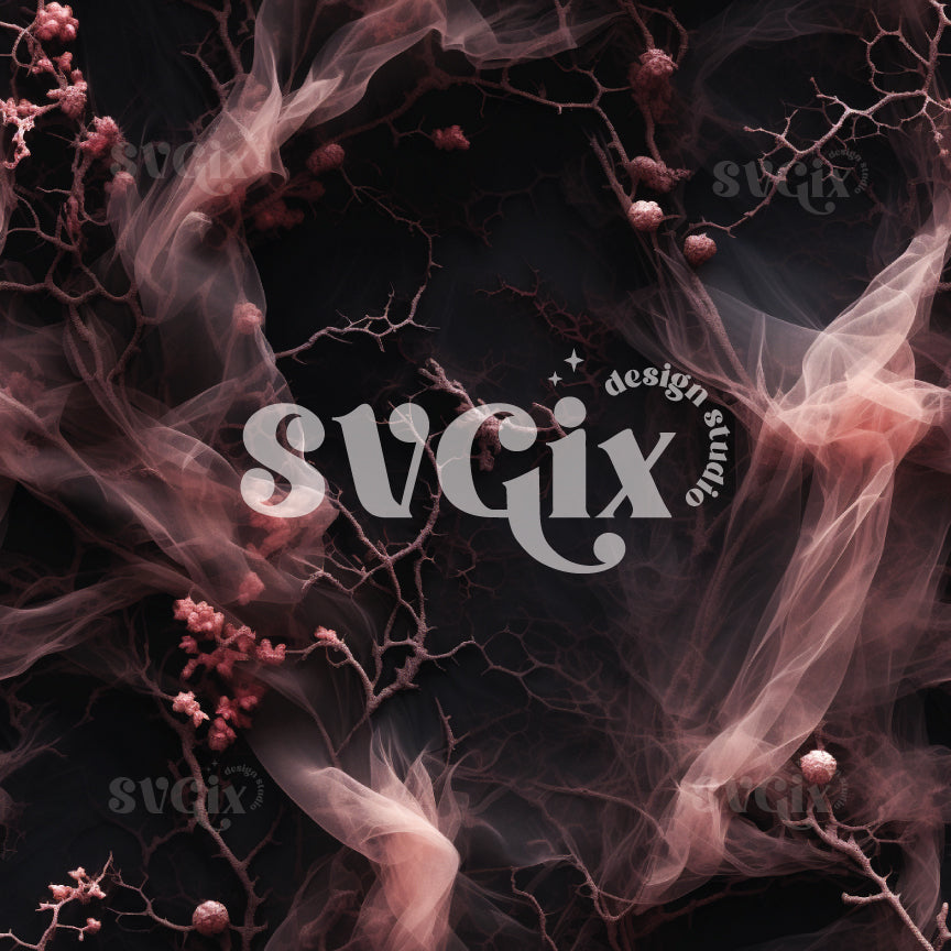 Black & Rose Halloween IV Seamless Pattern by SVGix