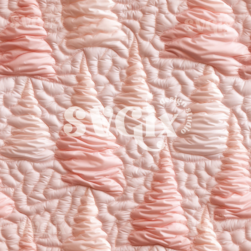 Blush Trees Seamless Pattern