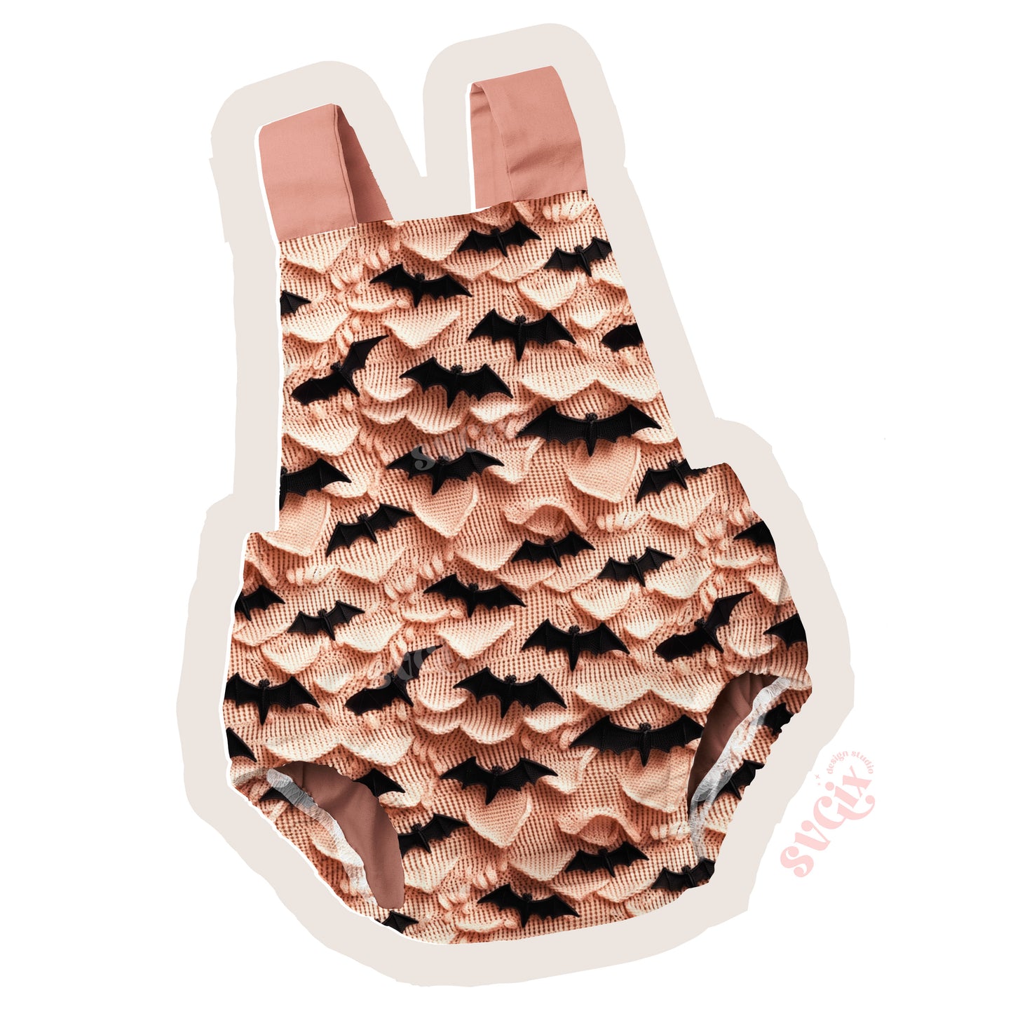 Blush Knitting Bats Seamless Pattern