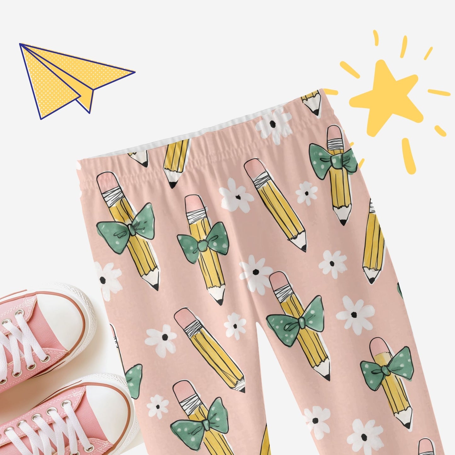 Bow Pencils Seamless Pattern