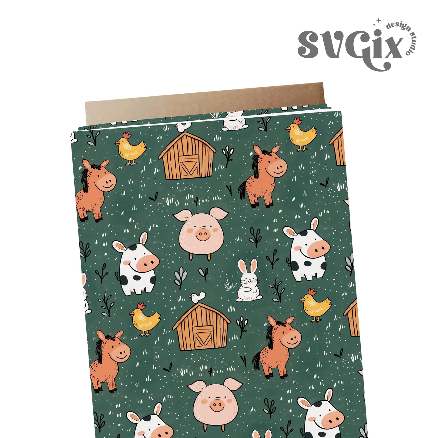 Farm Animals Seamless File