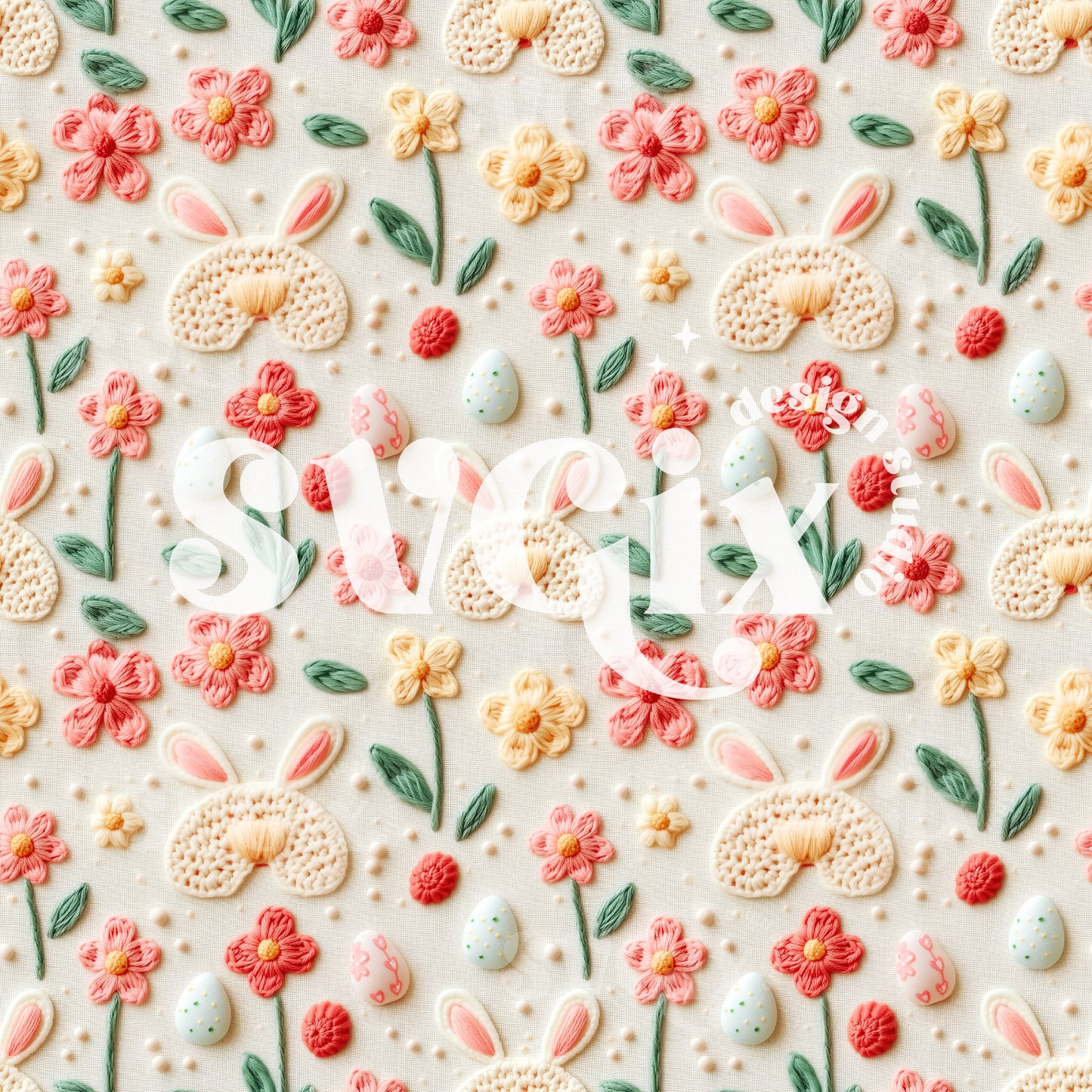 Bunny Tail Seamless Pattern
