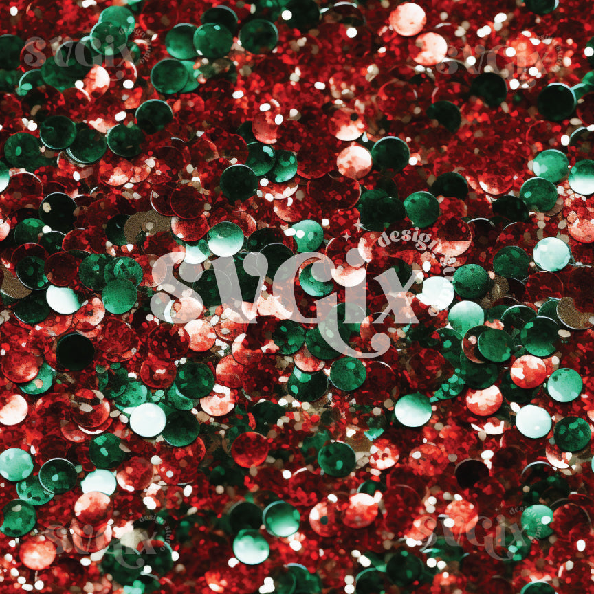 Christmas Sequin Seamless Pattern