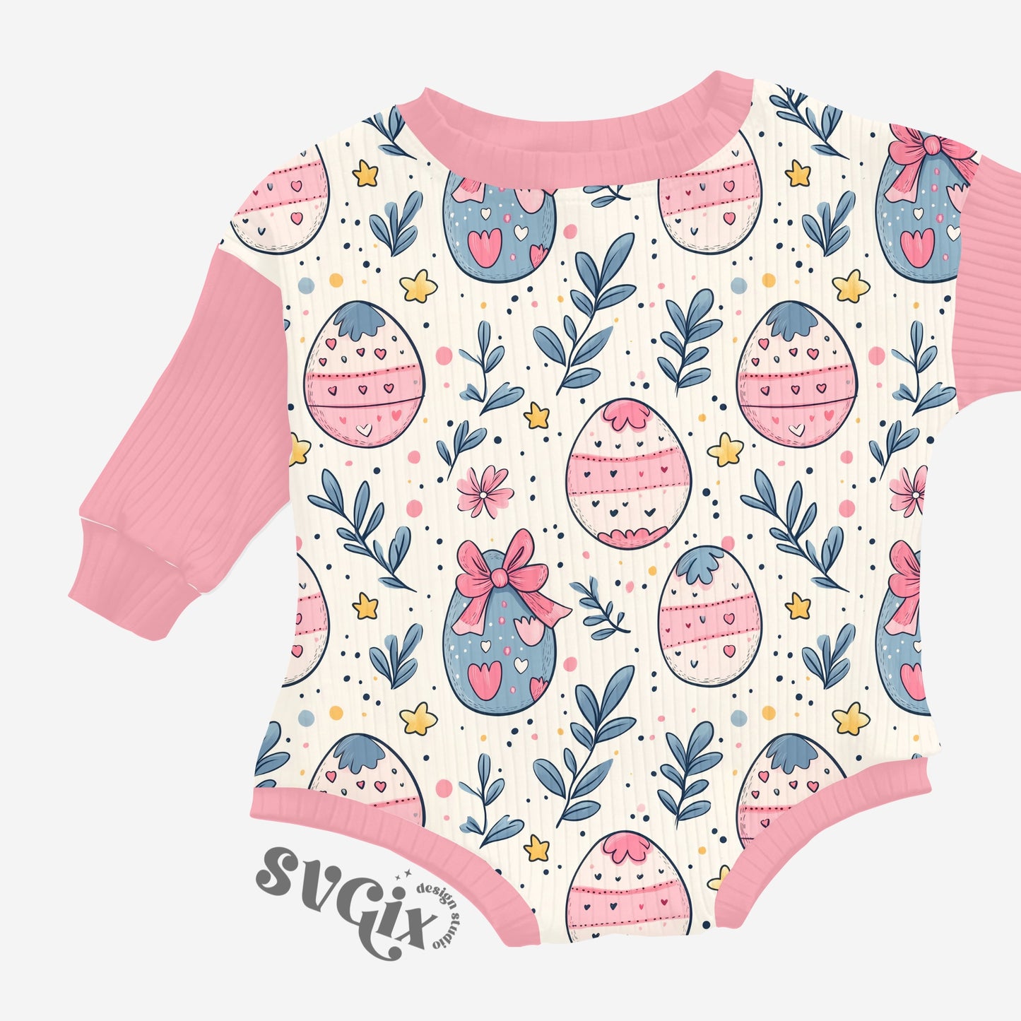 Coquette Easter Eggs Seamless