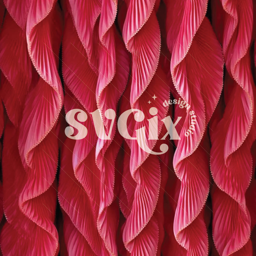 Crimson Flows Seamless Pattern