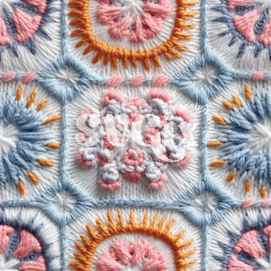 Crochet Seamless Pattern