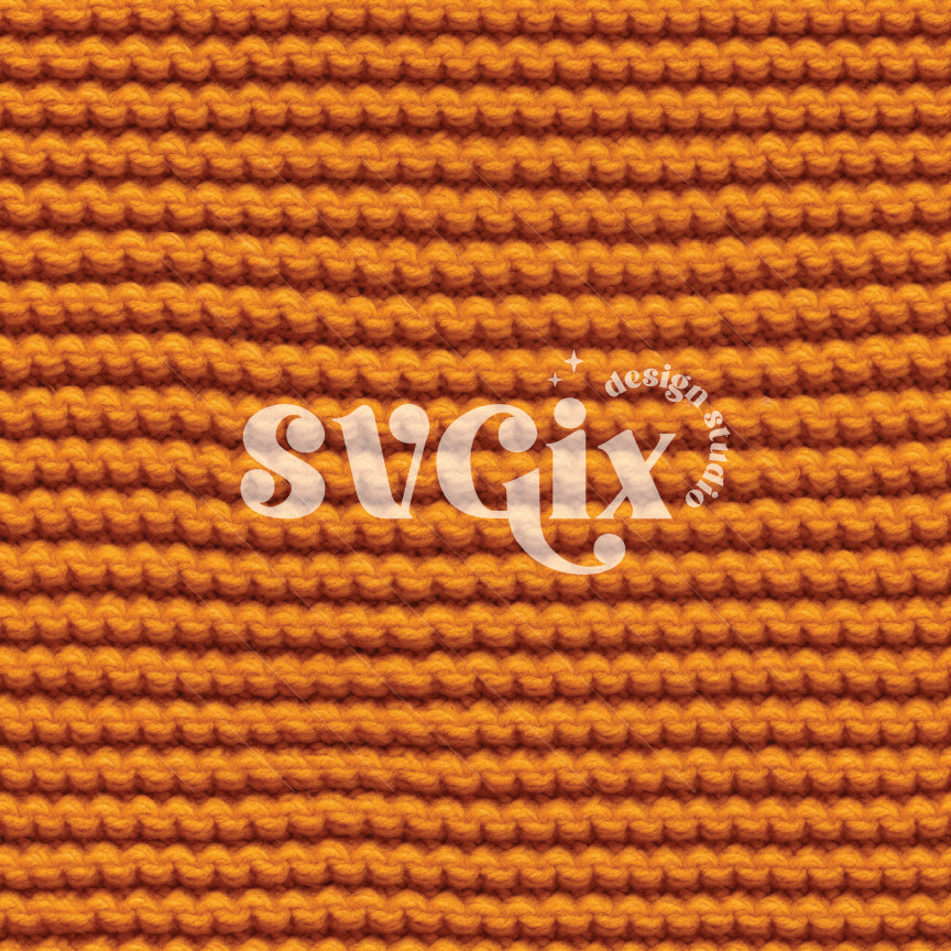 Dirty Orange Knit Seamless Pattern
