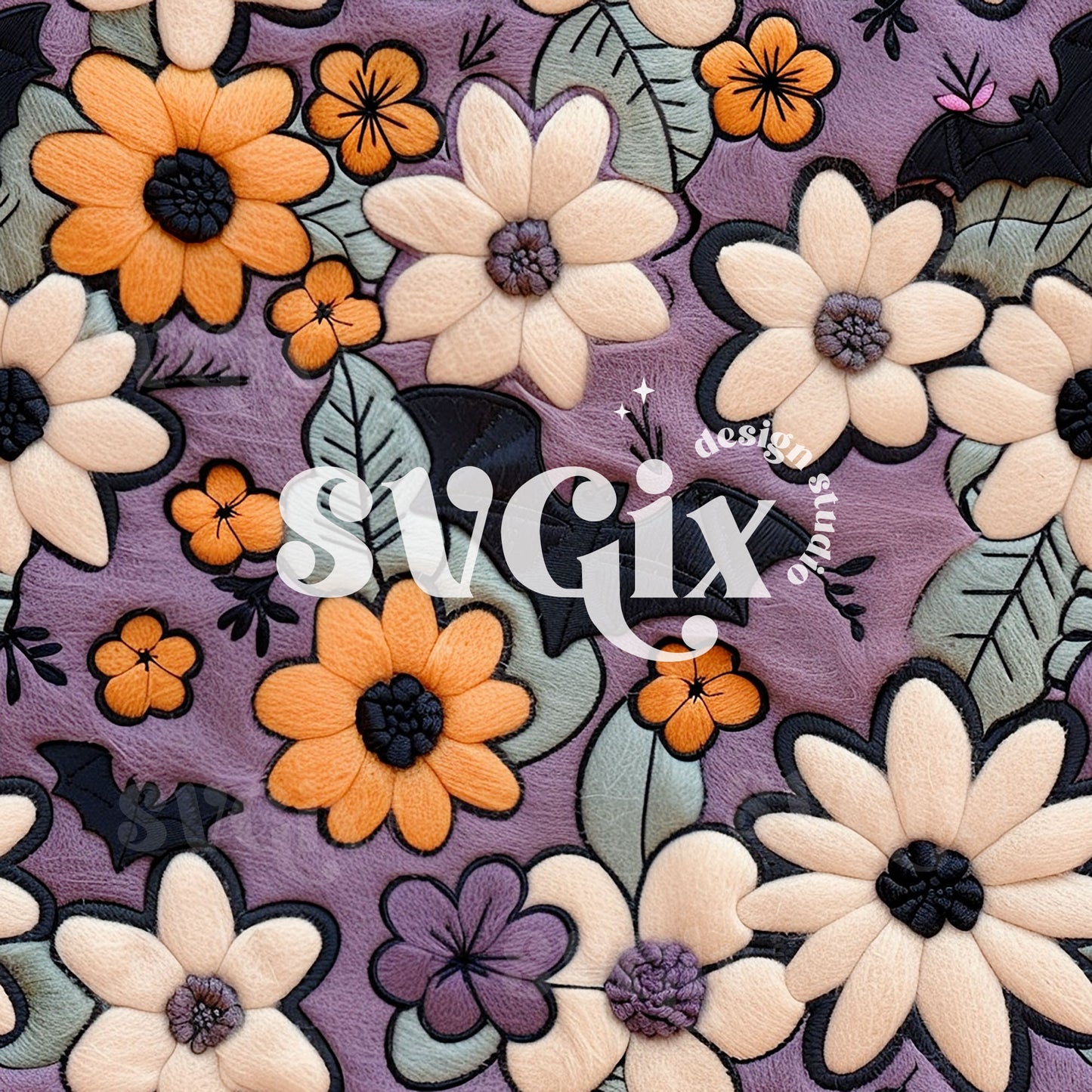 Dreamy Halloween Seamless Pattern