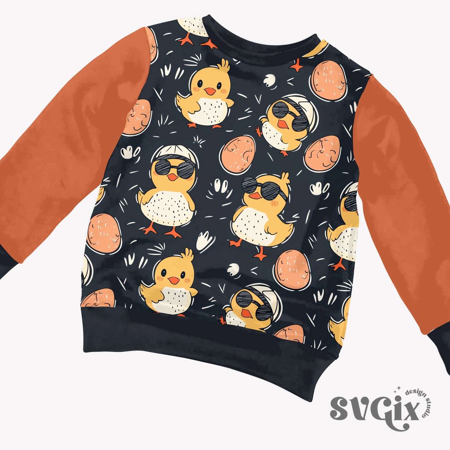 Easter Ducklings Boy Seamless