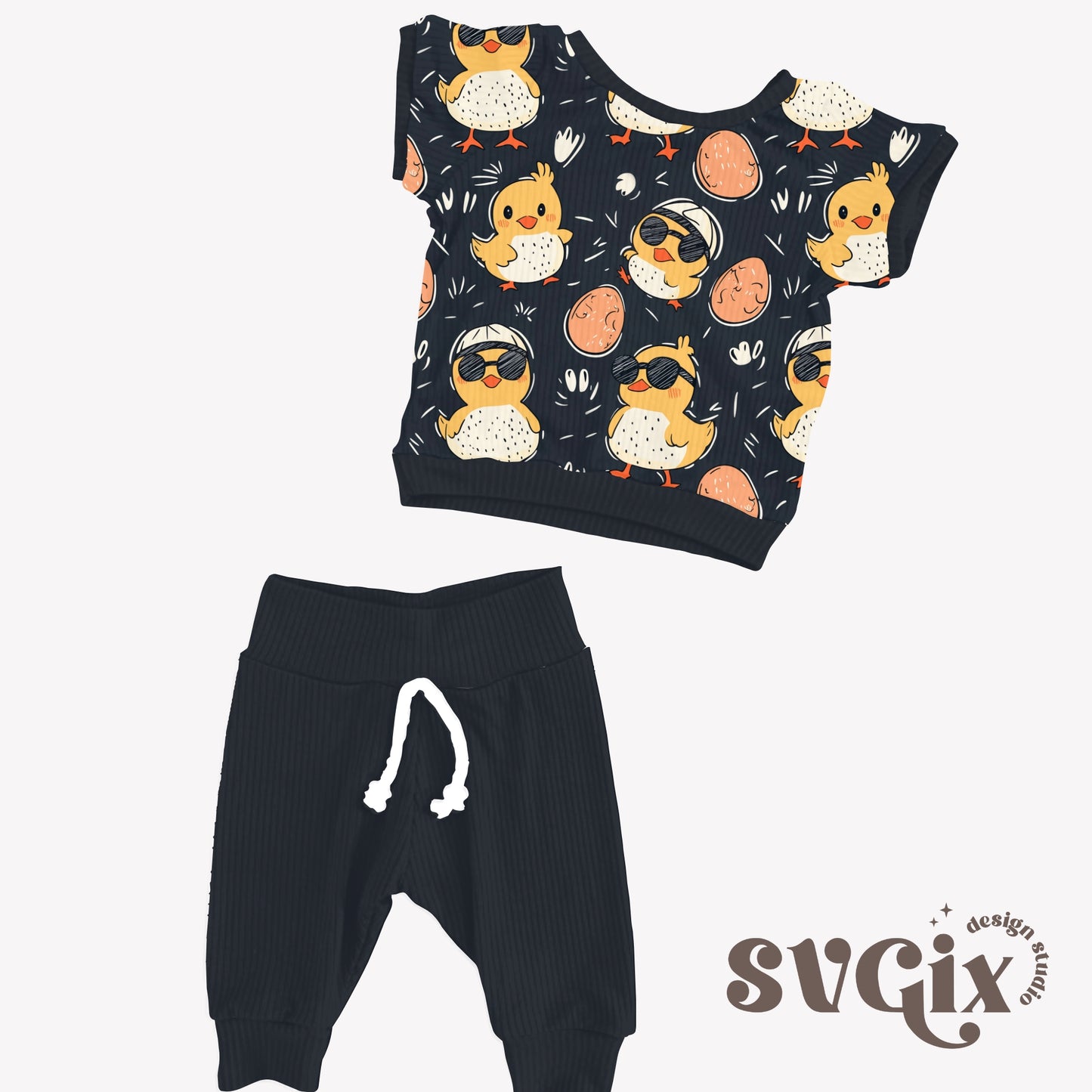 Easter Ducklings Boy Seamless