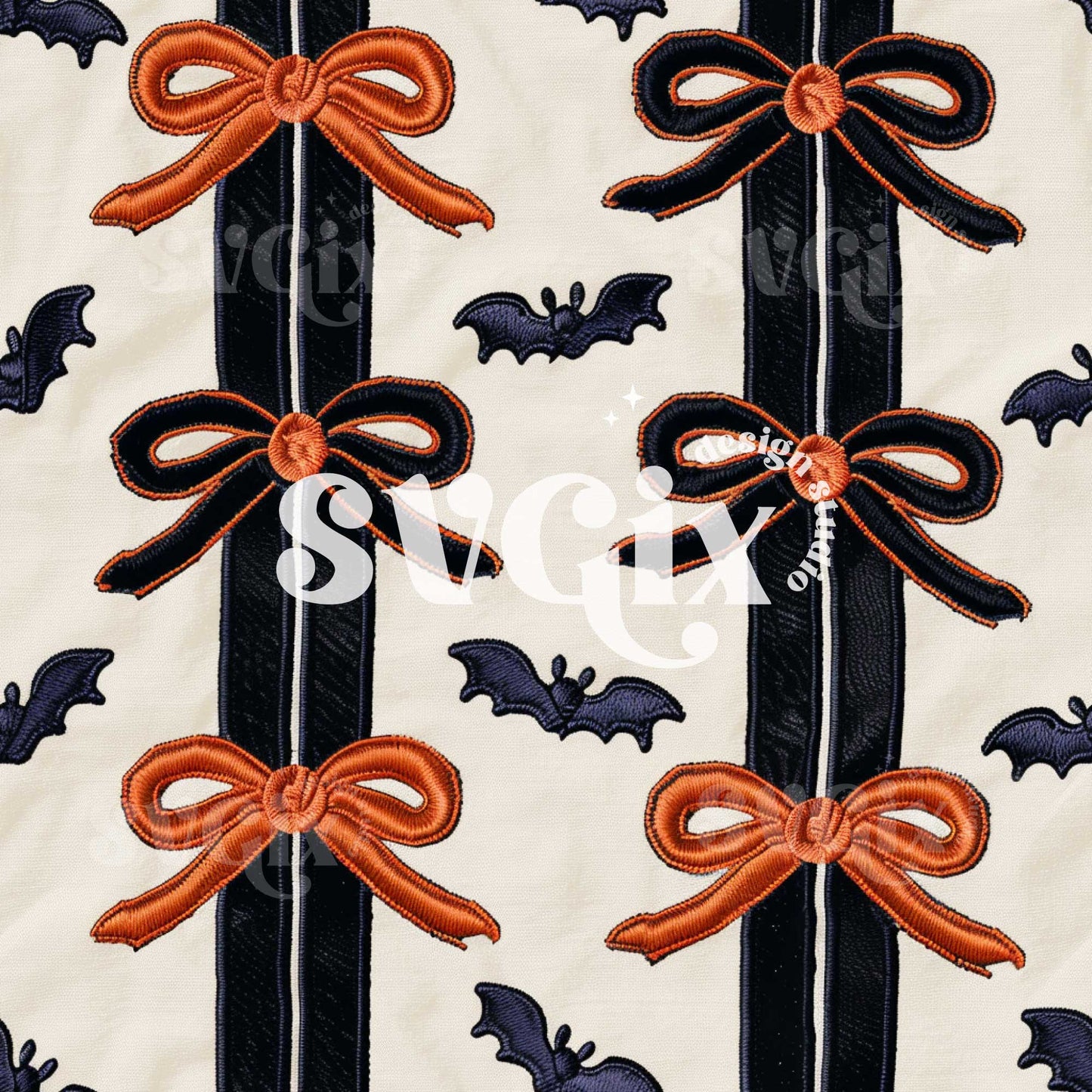 Halloween Coquette Seamless Pattern
