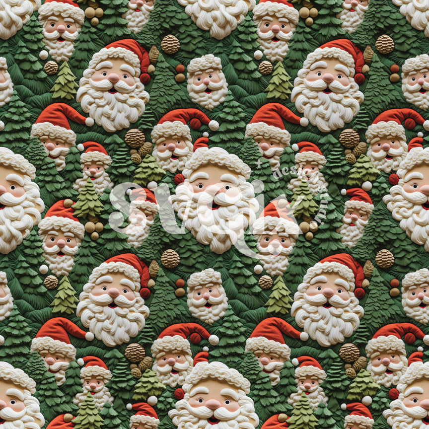 Ho ho ho Santa Seamless Pattern