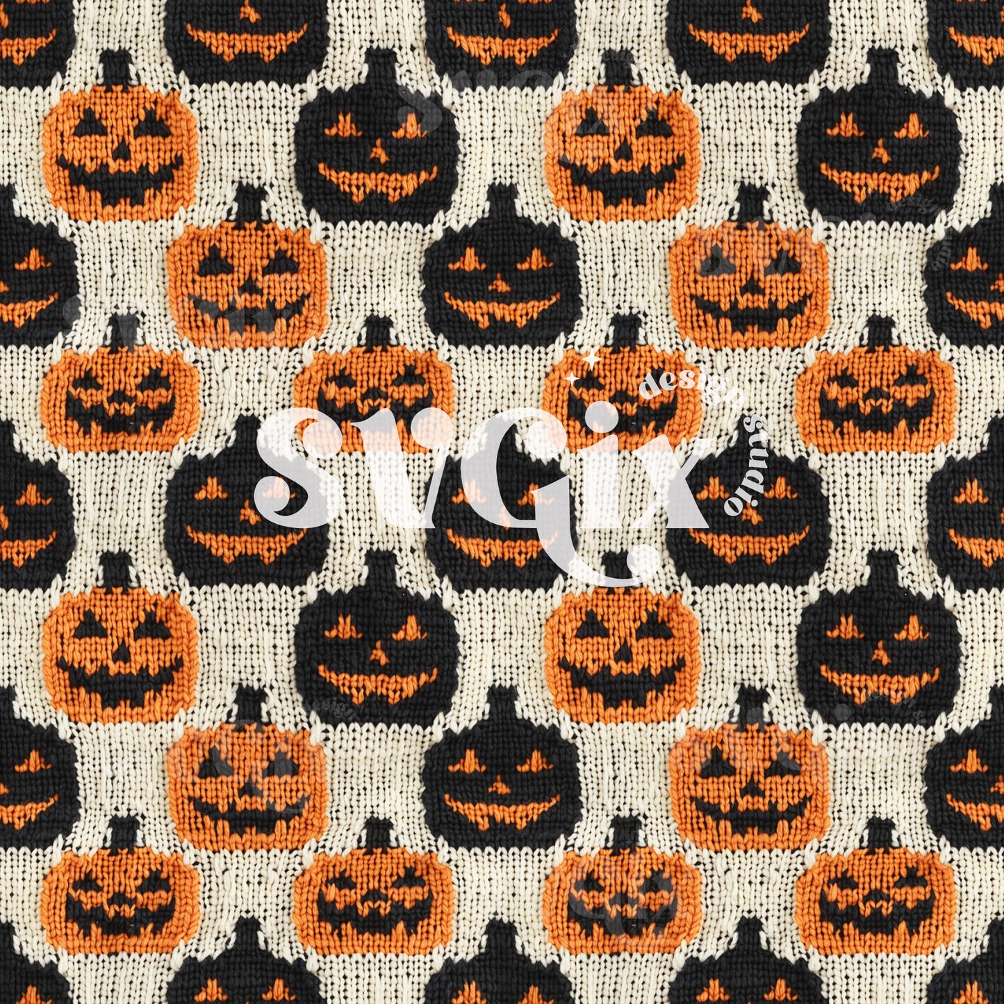 Jack Os Knit Seamless Pattern