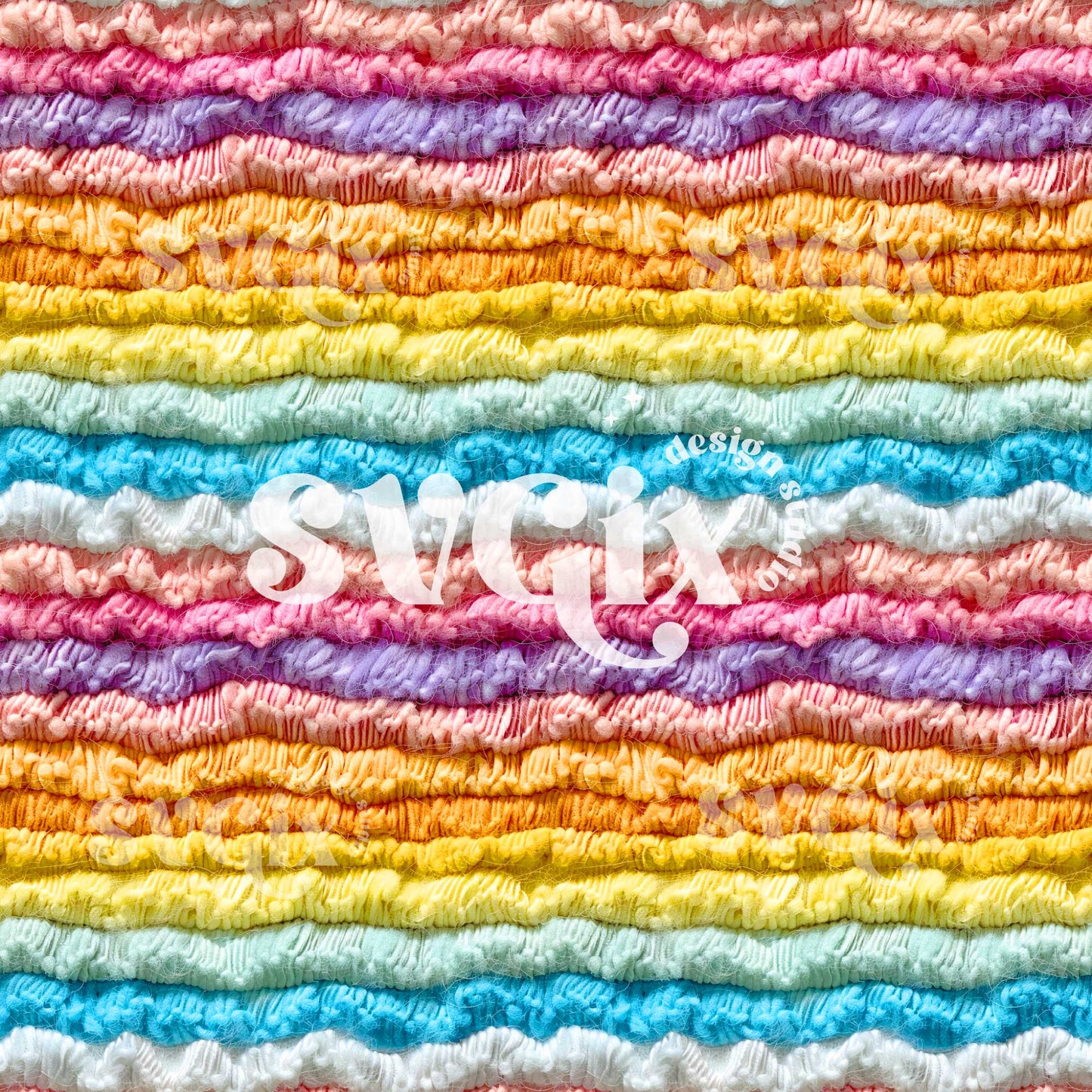 Rainbow Woven Seamless Pattern