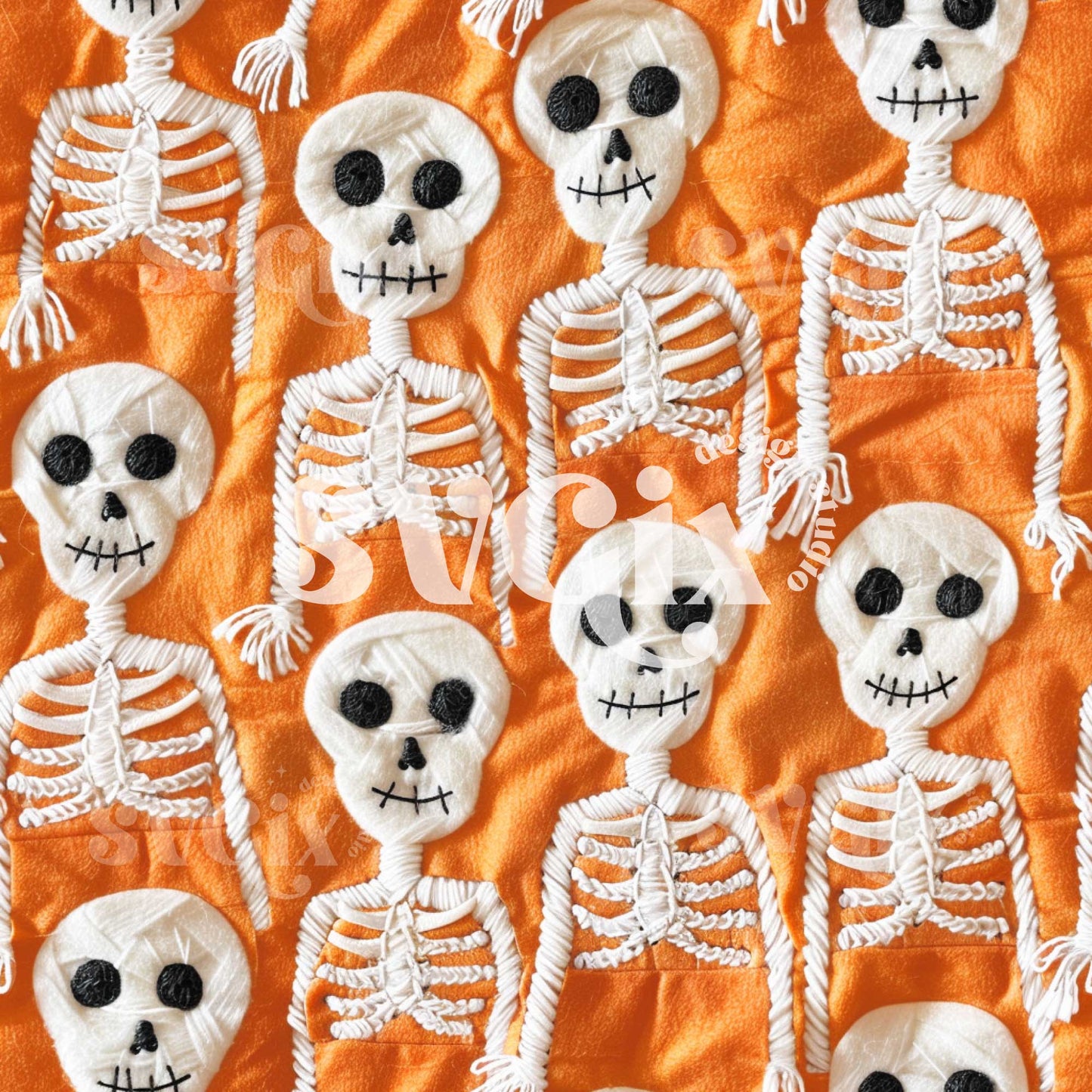 Rattling Skeletons Seamless Pattern