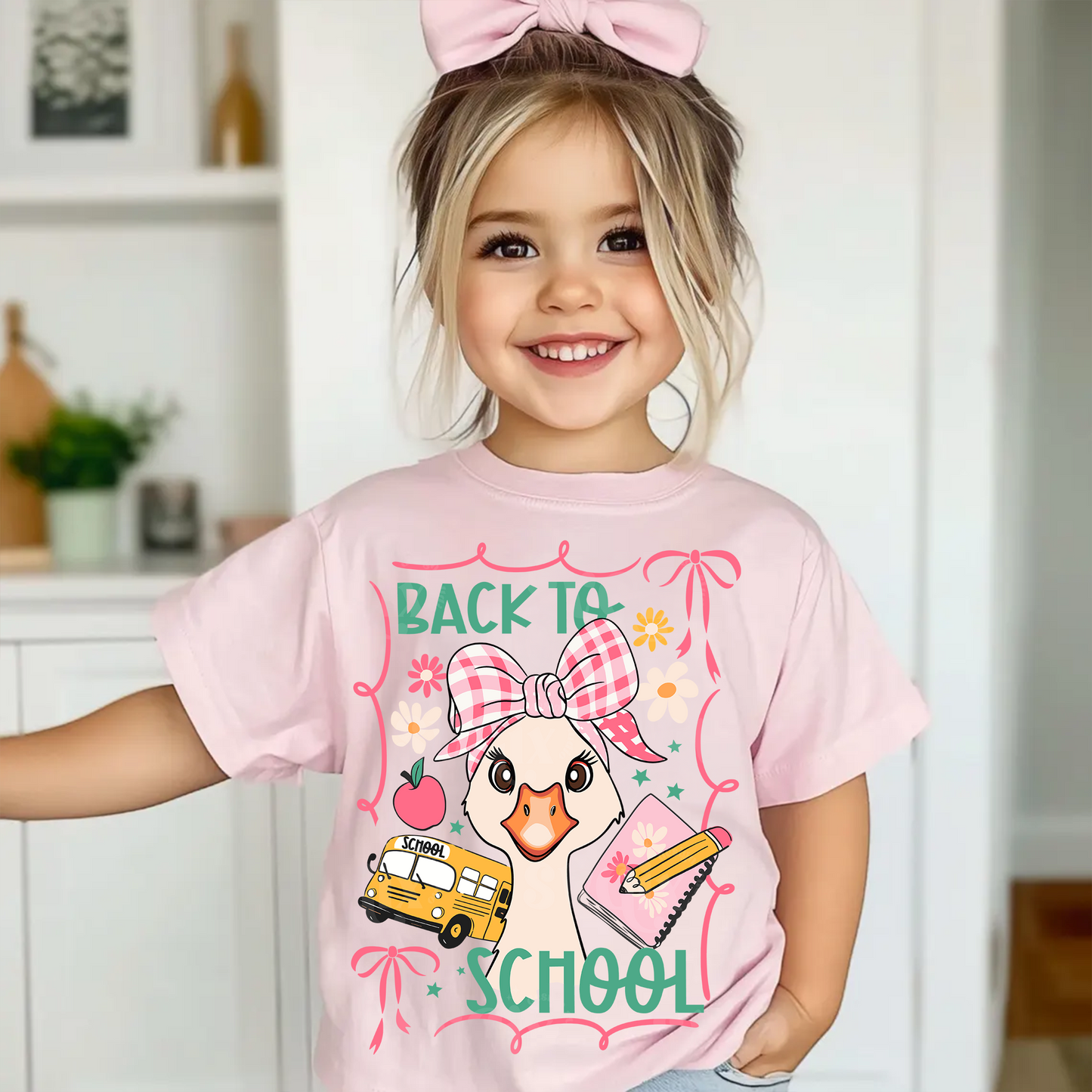 Back School Goose Girl PNG SVG