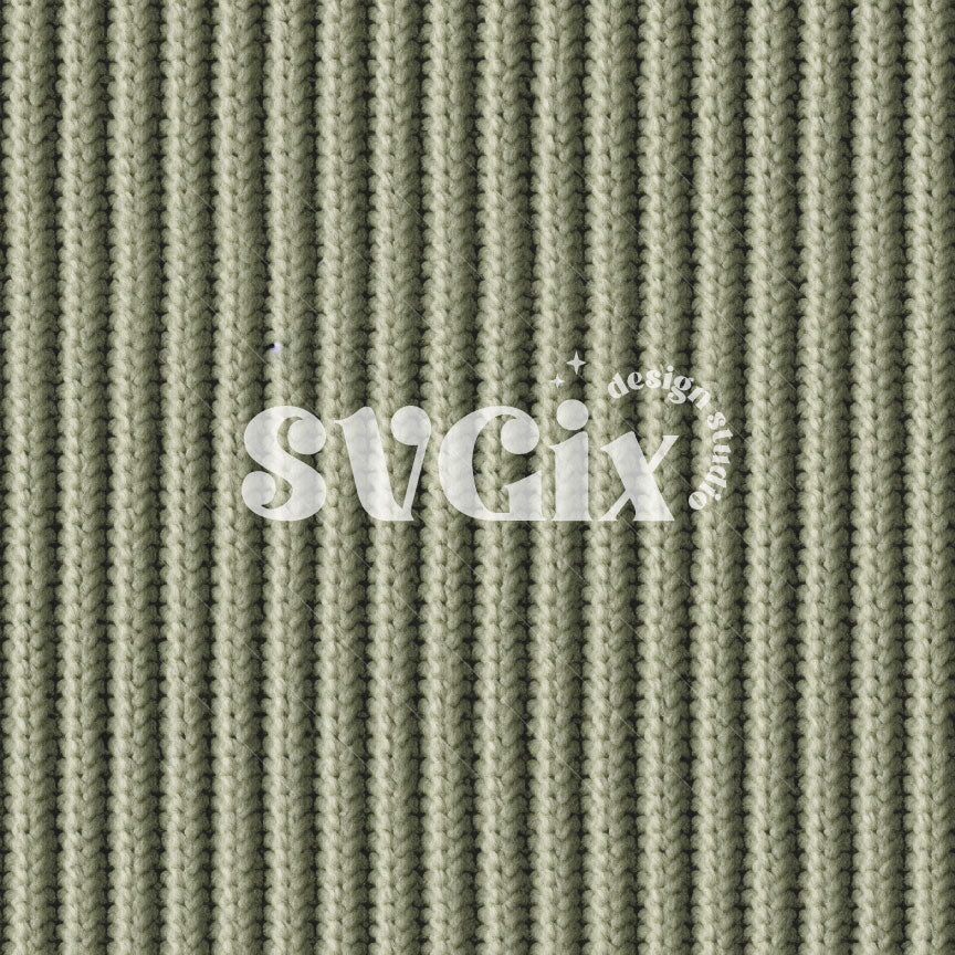 Sage Plain Knit Seamless Pattern