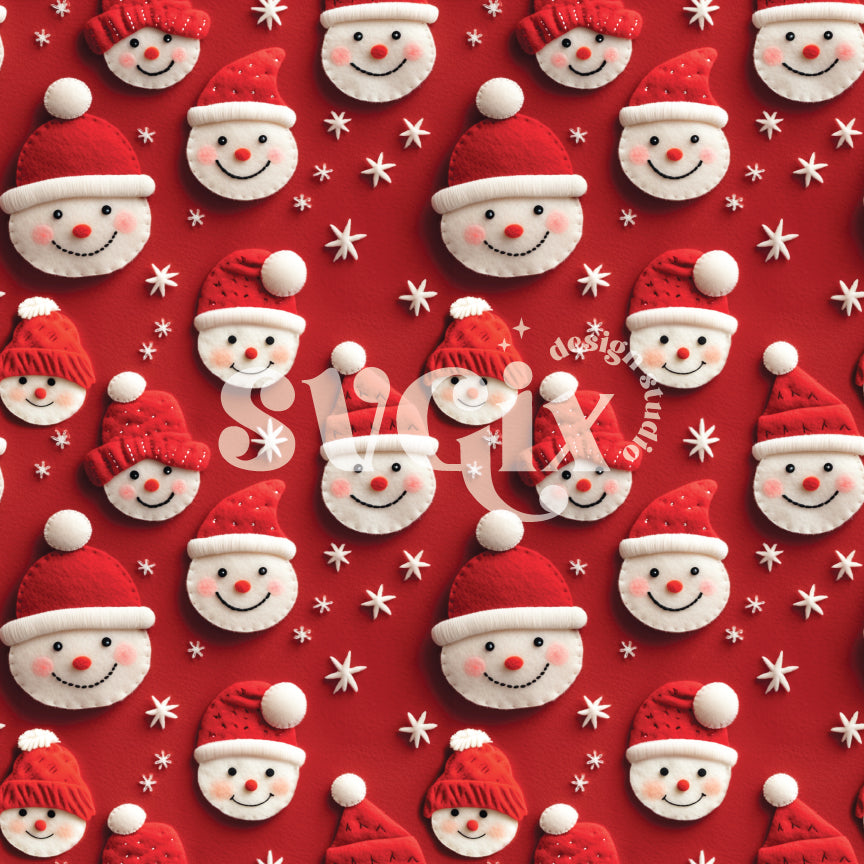 Santa's Hat Snowen Seamless