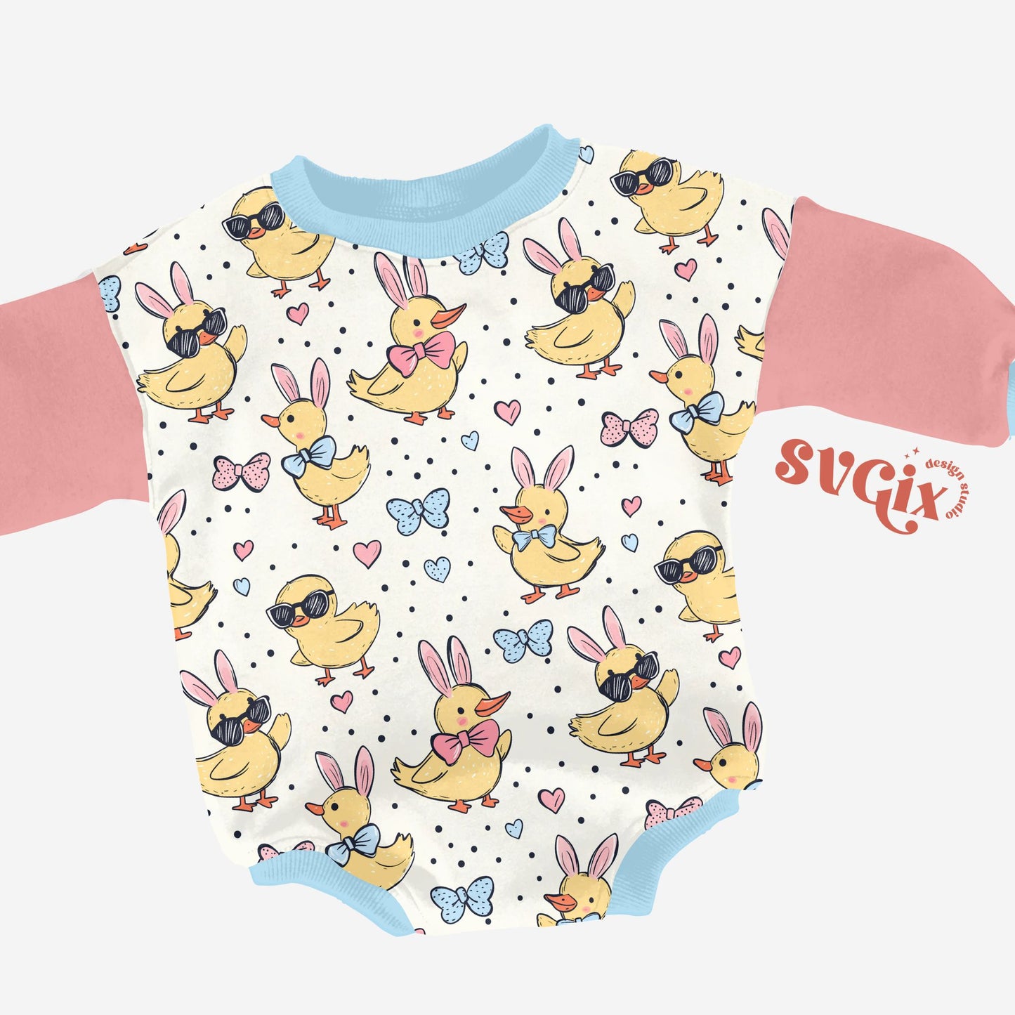 Sassy Easter Ducklings Seamless