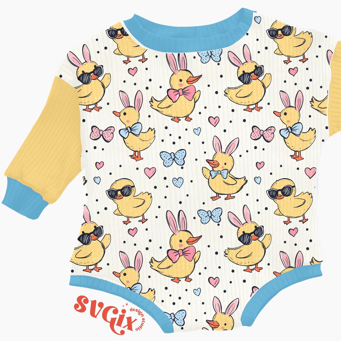 Sassy Easter Ducklings Seamless