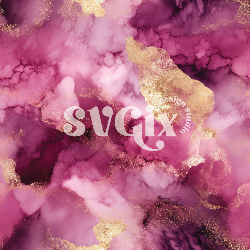 Scarlet Gold Seamless Pattern