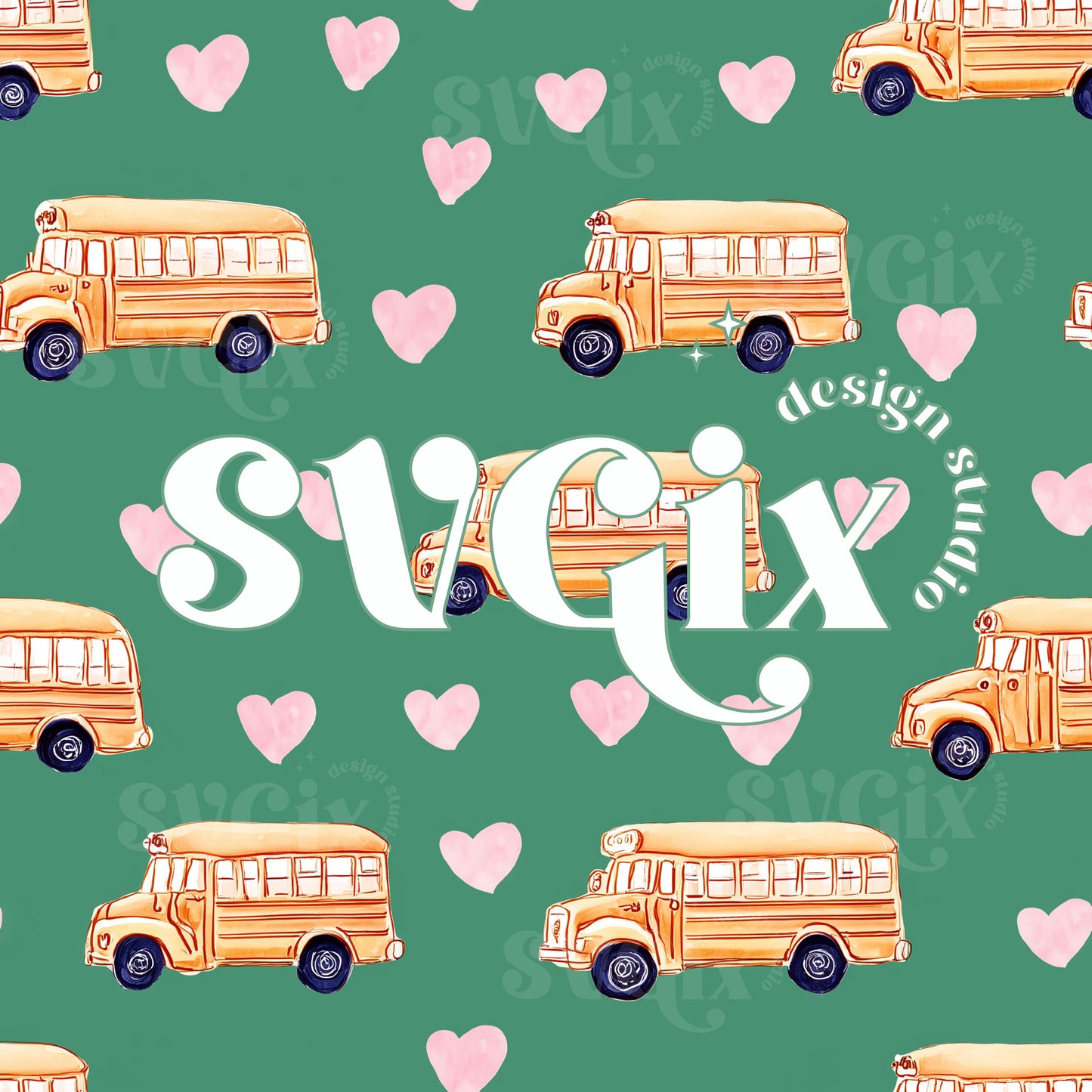 School Bus Seamless