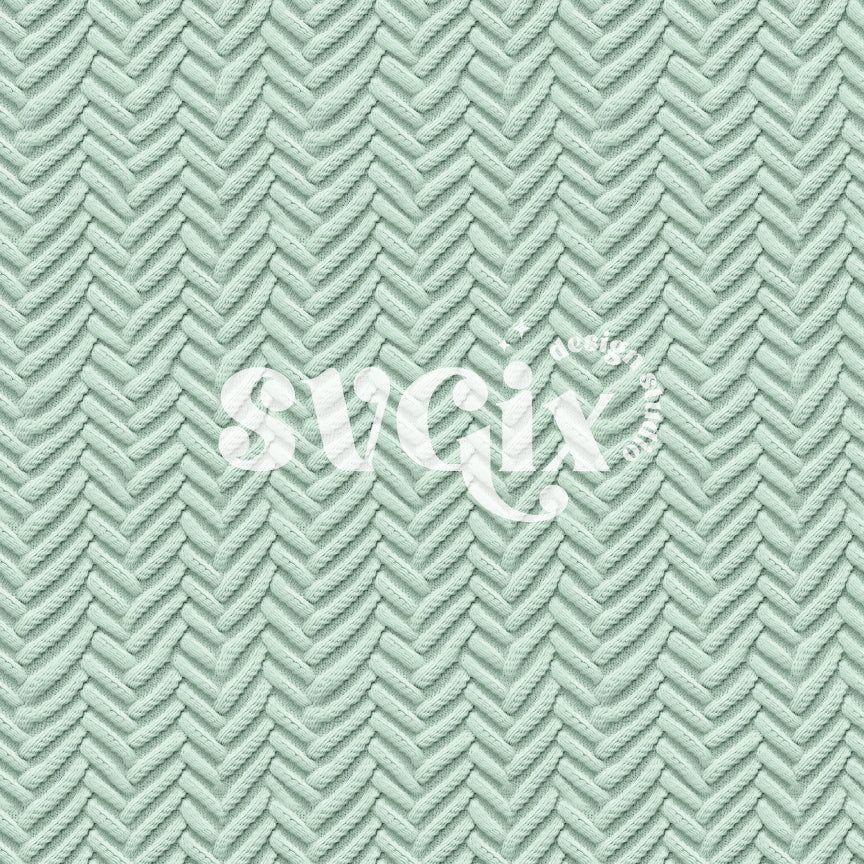 Soft Sage Herringbone Weave Seamless Pattern