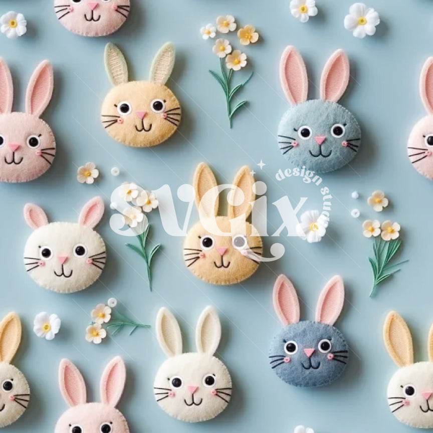 Springtime Bunnies Seamless