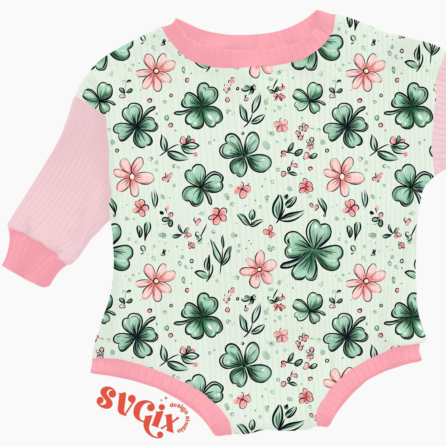 St Patricks Floral Seamless Pattern
