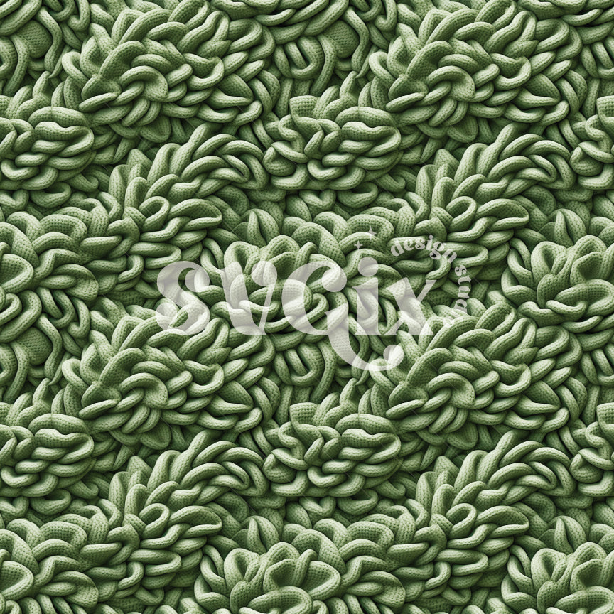 Succulents Knit Seamless Pattern