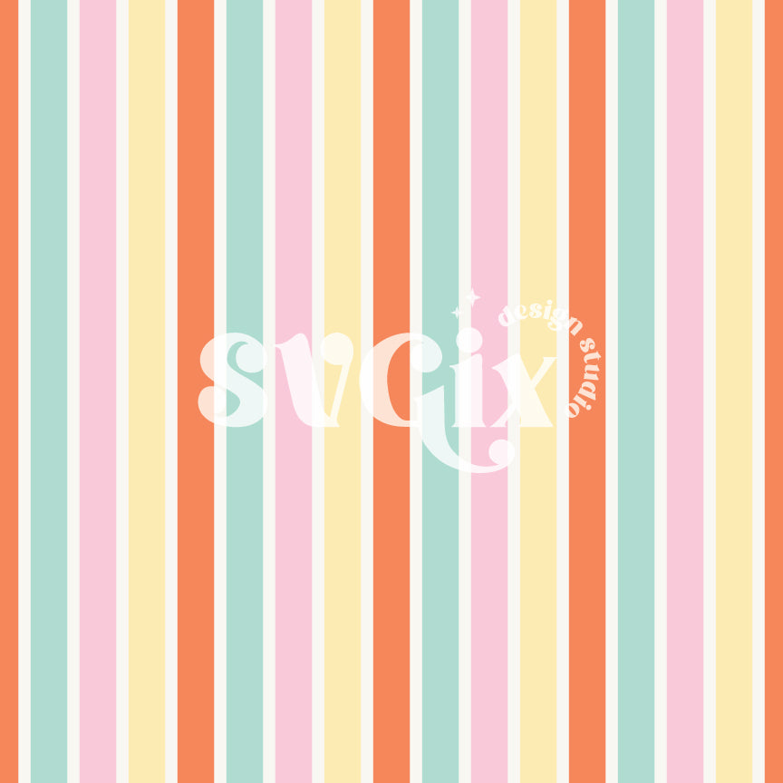 Summer Stripes II Seamless Pattern