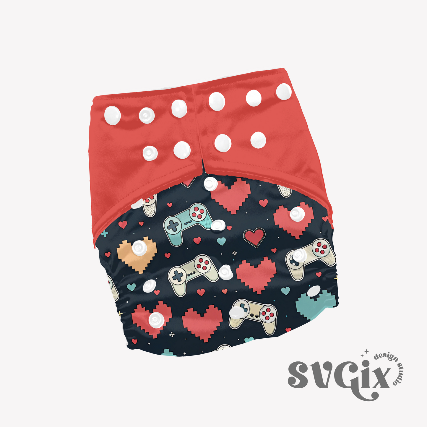Vday Gamer Seamless Pattern