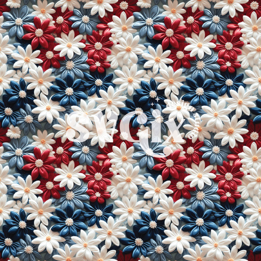 Velvet FOJ Flowers Seamless Pattern