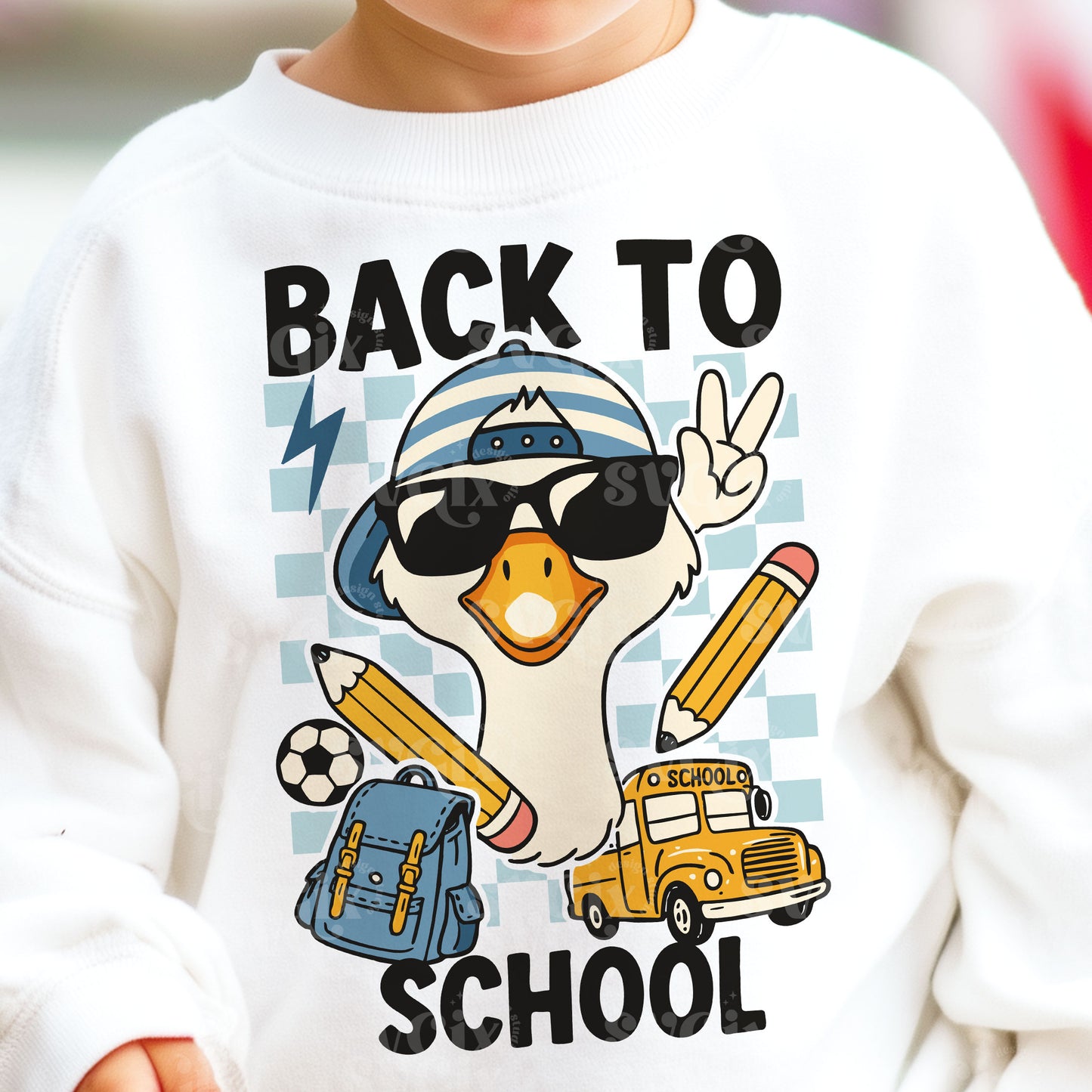 Back School Goose Boy PNG SVG