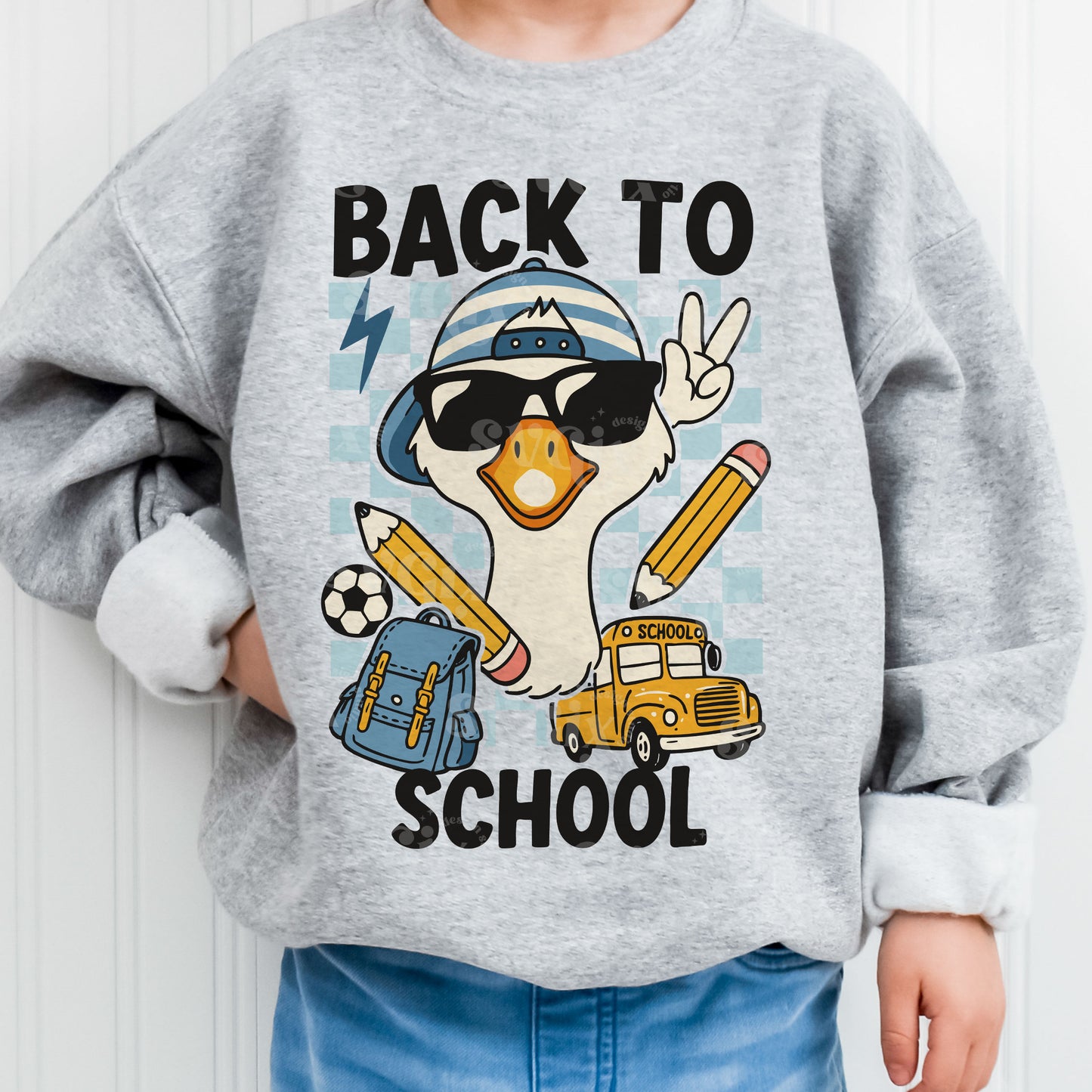 Back School Goose Boy PNG SVG