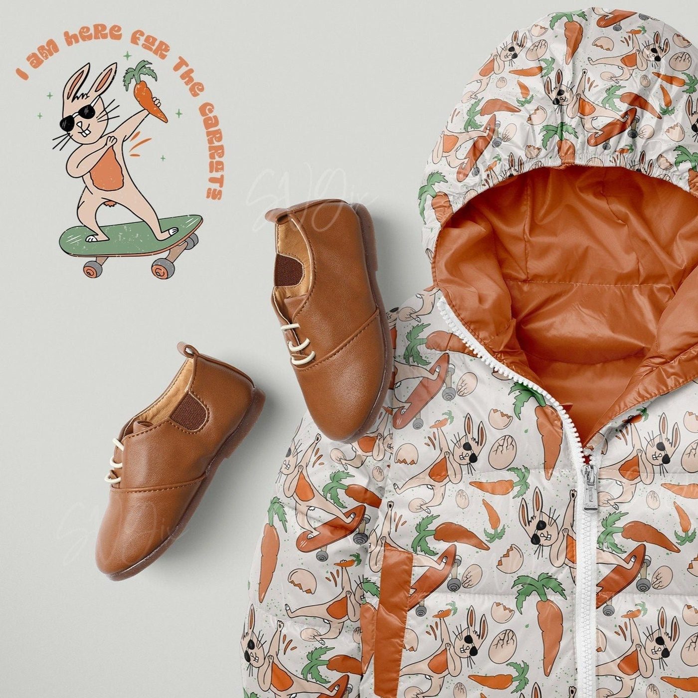 ❀ Boy Easter Skateboard Bunny PNG - SVGix
