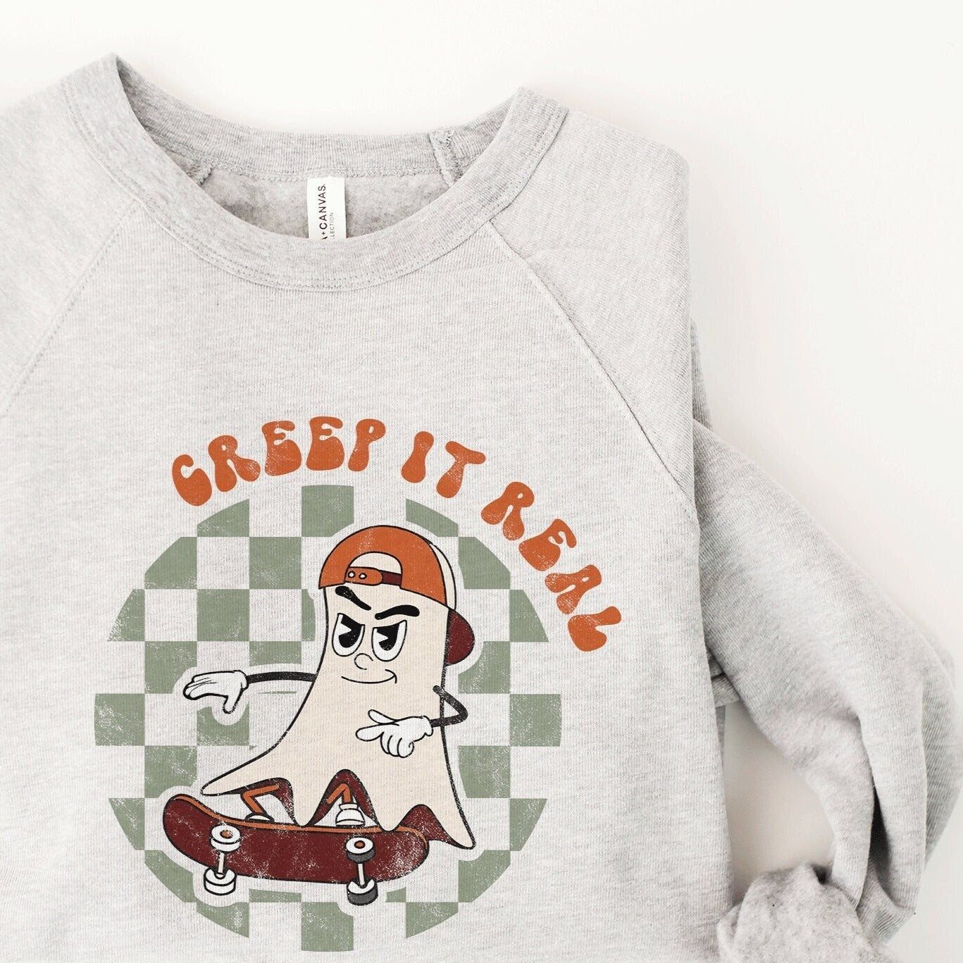 ❀ Creep it real ghost skateboard png - SVGix