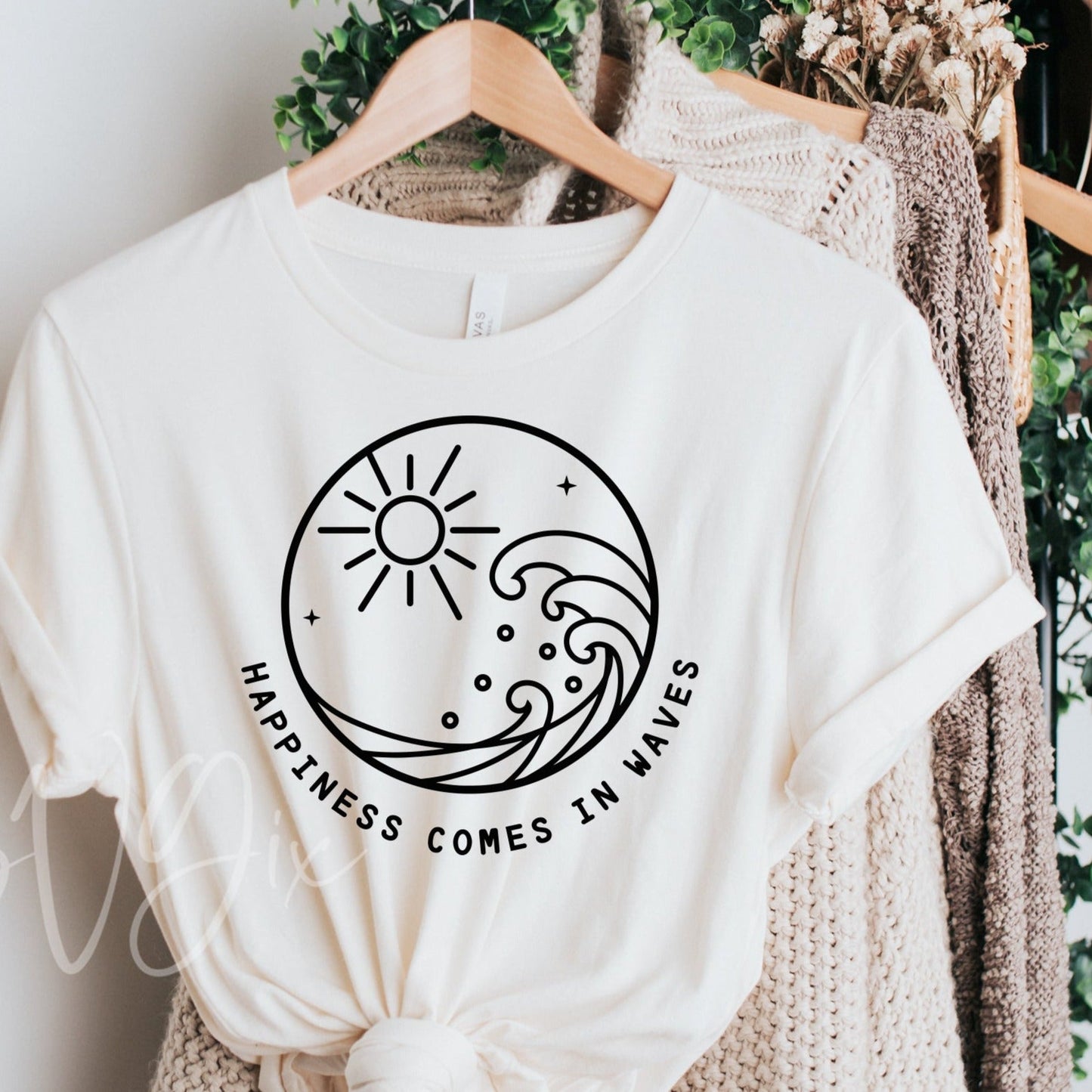Happiness Comes in Waves SVG PNG - SVGix